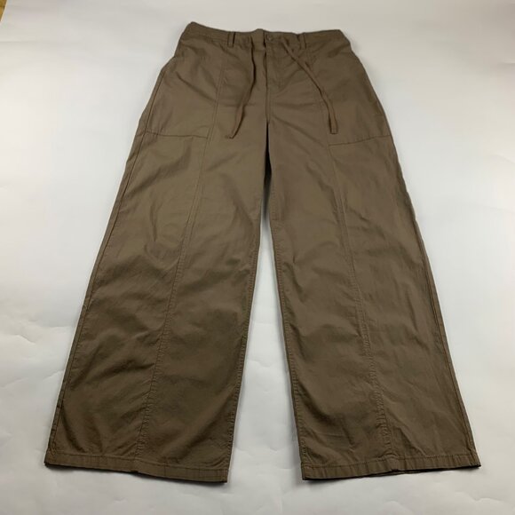 No Boundaries Brown Clay Stretch Canvas Wide Leg Utility Pant L - Picture 1 of 6